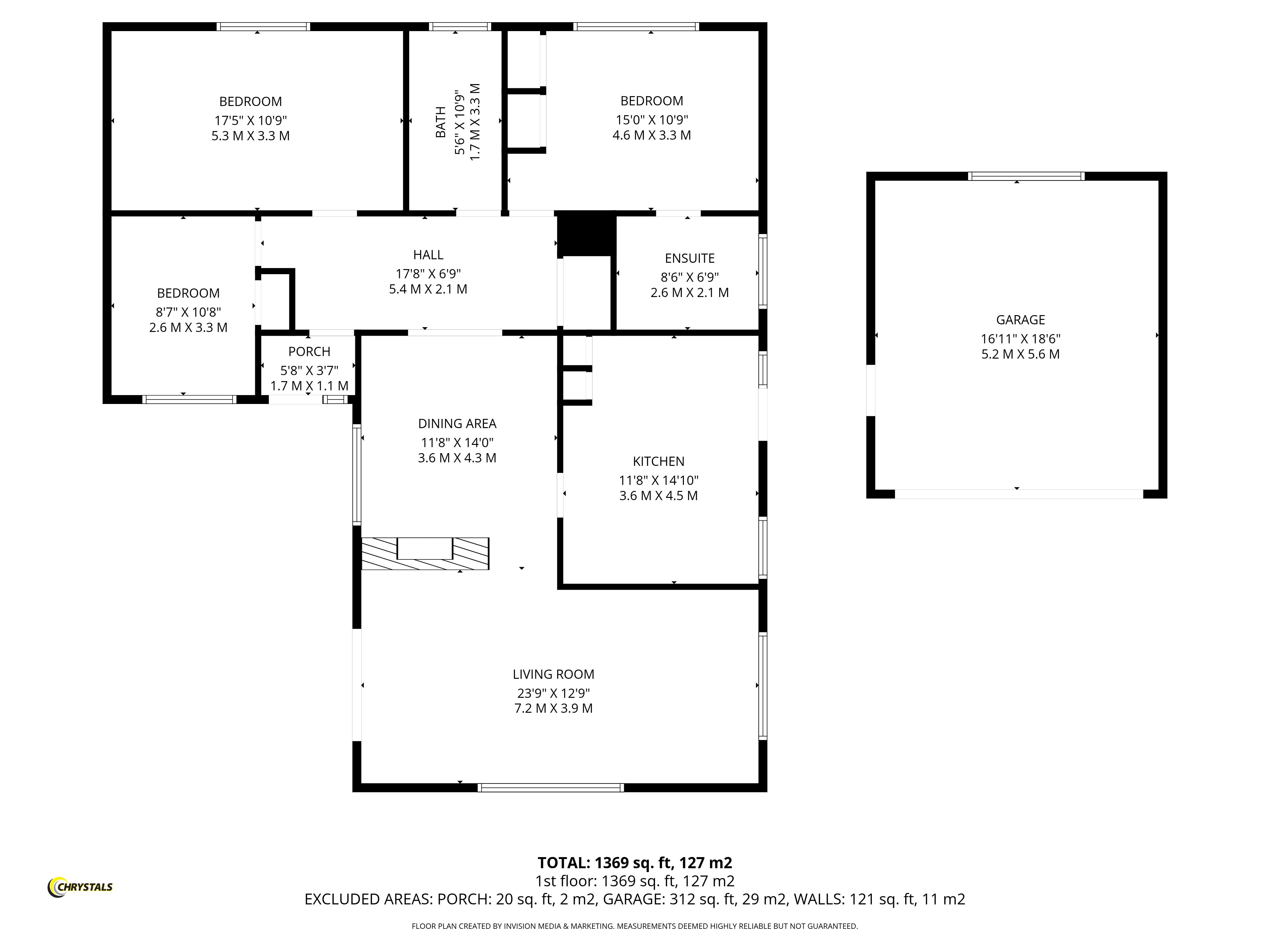 Floorplan - Flossmoor, 13 Thornhill Park, Ramsey IM8 3NA. - Plan 1 of 1