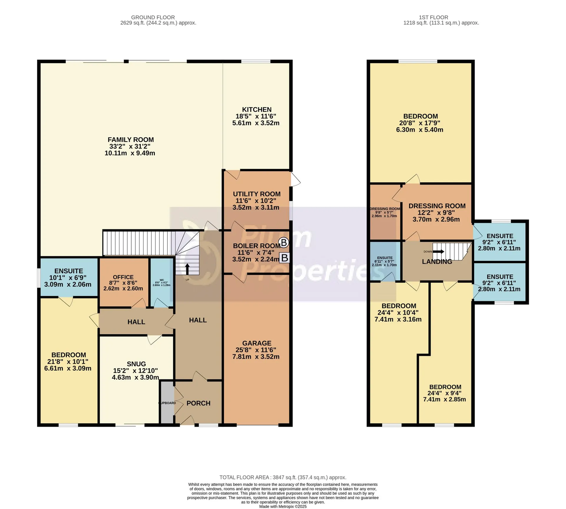 Floorplan - 4 bed detached house for sale in Scarlett Road, Castletown, IM9. - Plan 1 of 1